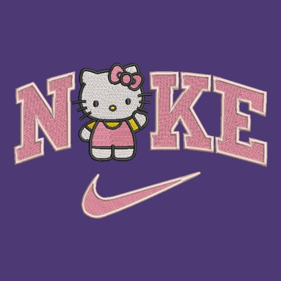 Nike Hello Kitty Embroidered Adult Unisex Crewneck Sweatshirt - Picture 7 of 12